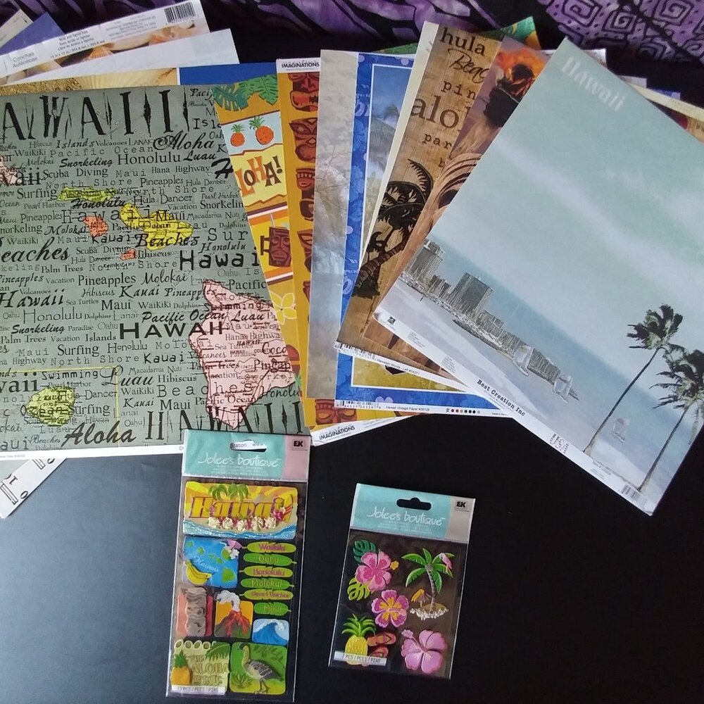 Hawai'i scrapbooking collection Jolee boutique  Martha Stewart Paper House
